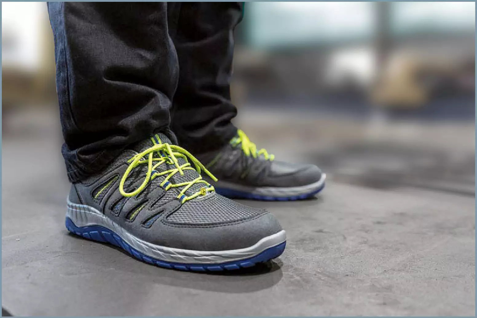 Arbeitssicherheitsschuh mit individueller Fußbettung, atmungsaktiv und leicht, für Handwerk, Lager, Handel etc., ESD S1P