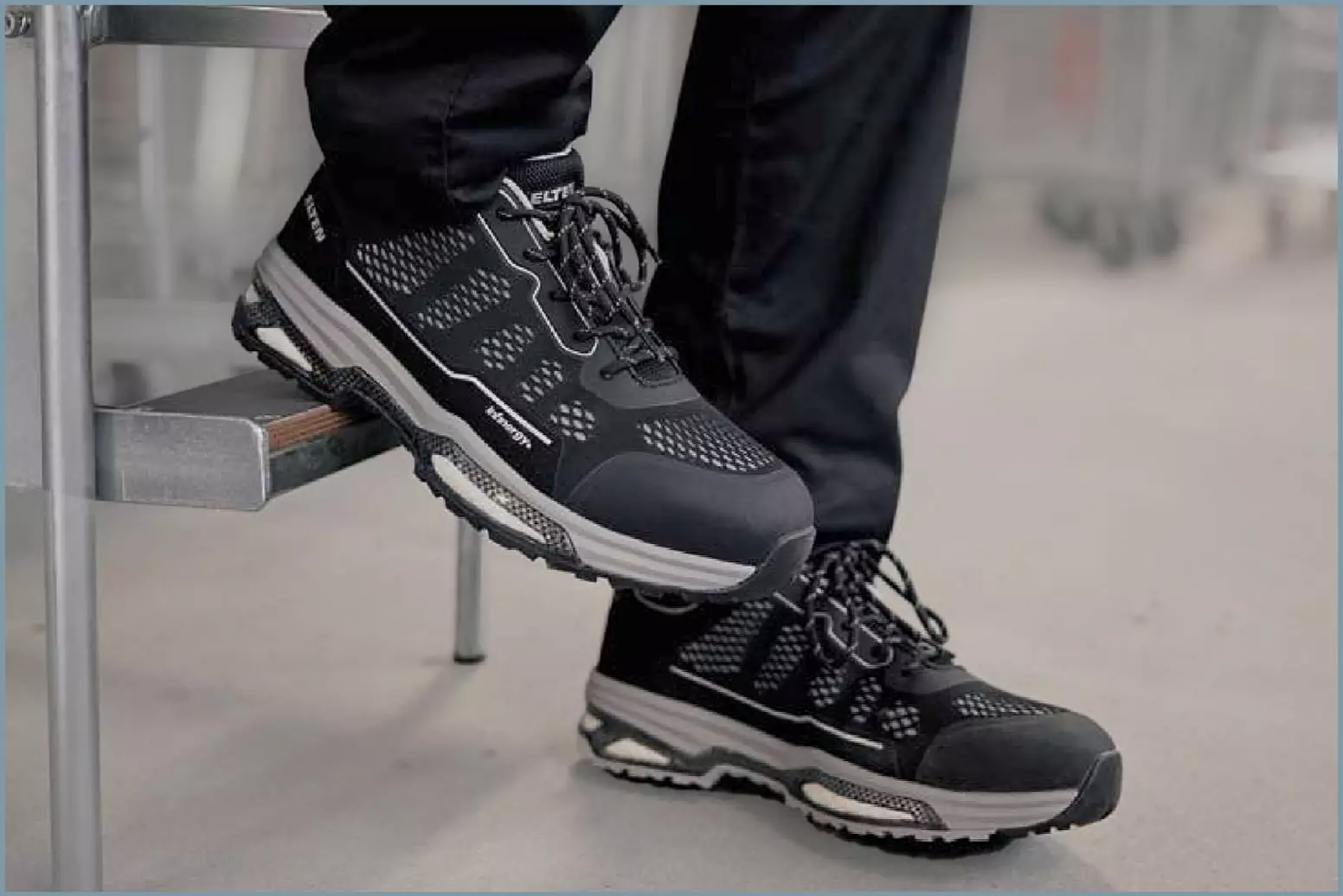 Arbeitssicherheitsschuh mit individueller Fußbettung, atmungsaktiv und leicht, für Handwerk, Lager, Handel etc., ESD S1