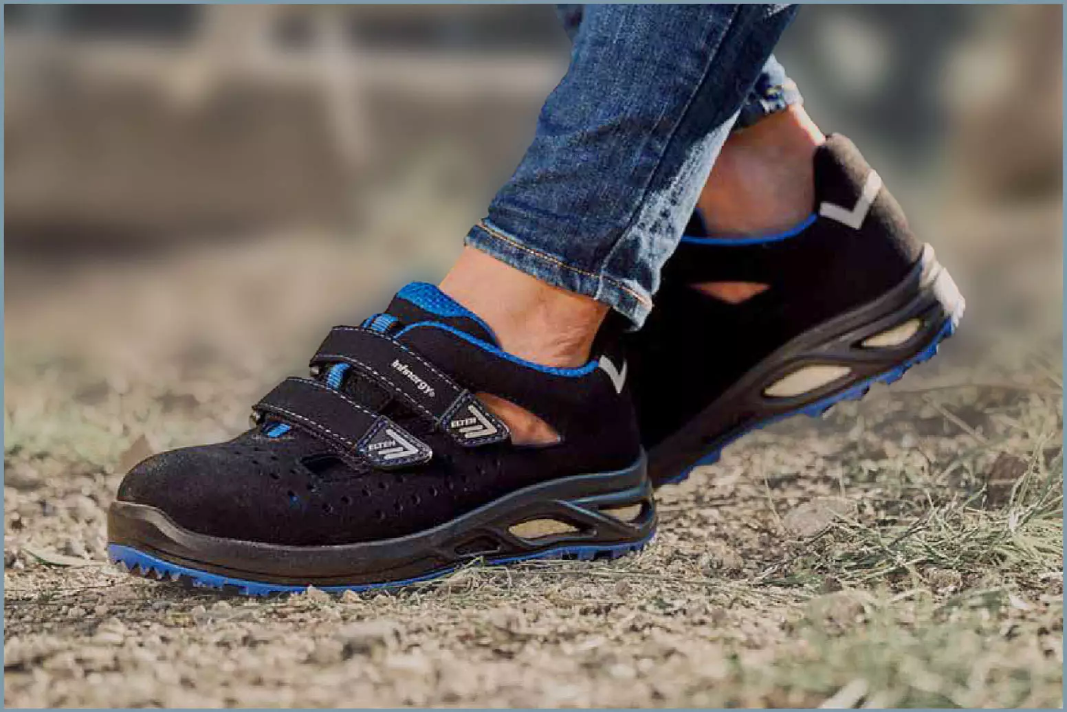 Arbeitssicherheitsschuh mit individueller Fußbettung, Damenpassform mit Wellmaxx Trainers Lady, ESD S1P