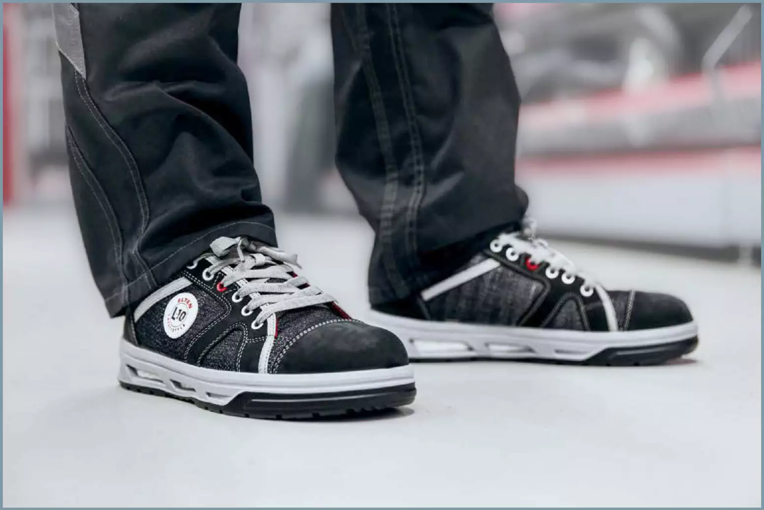 Arbeitssicherheitsschuh mit individueller Fußbettung, leicht und dämpfungsoptimiert, für Handwerk, Lager, Handel etc., ESD S3