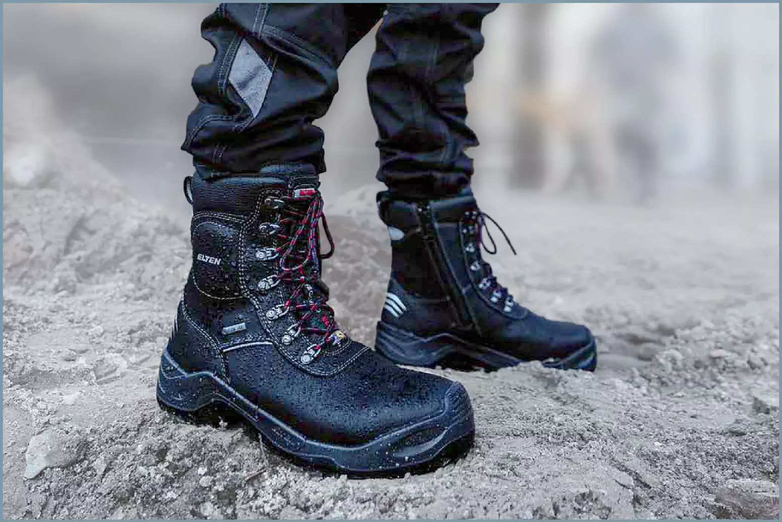 Arbeitssicherheitsschuh mit individueller Fußbettung und Wintermembran gegen Nässe und Kälte, für Handwerk, Bau etc., ESD S3 CI