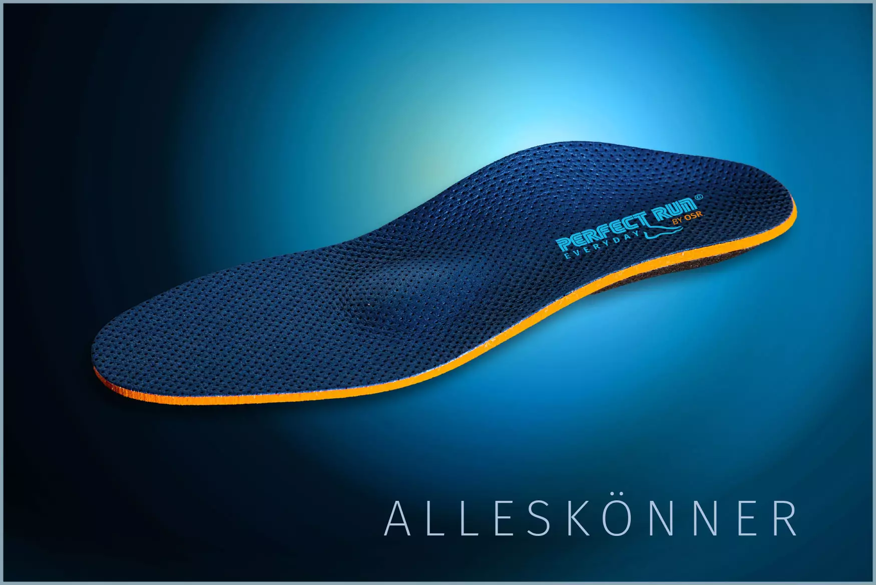 orthopädische, maßgefertigte Schuheinlage PERFECT RUN by OSR für den Alltag
