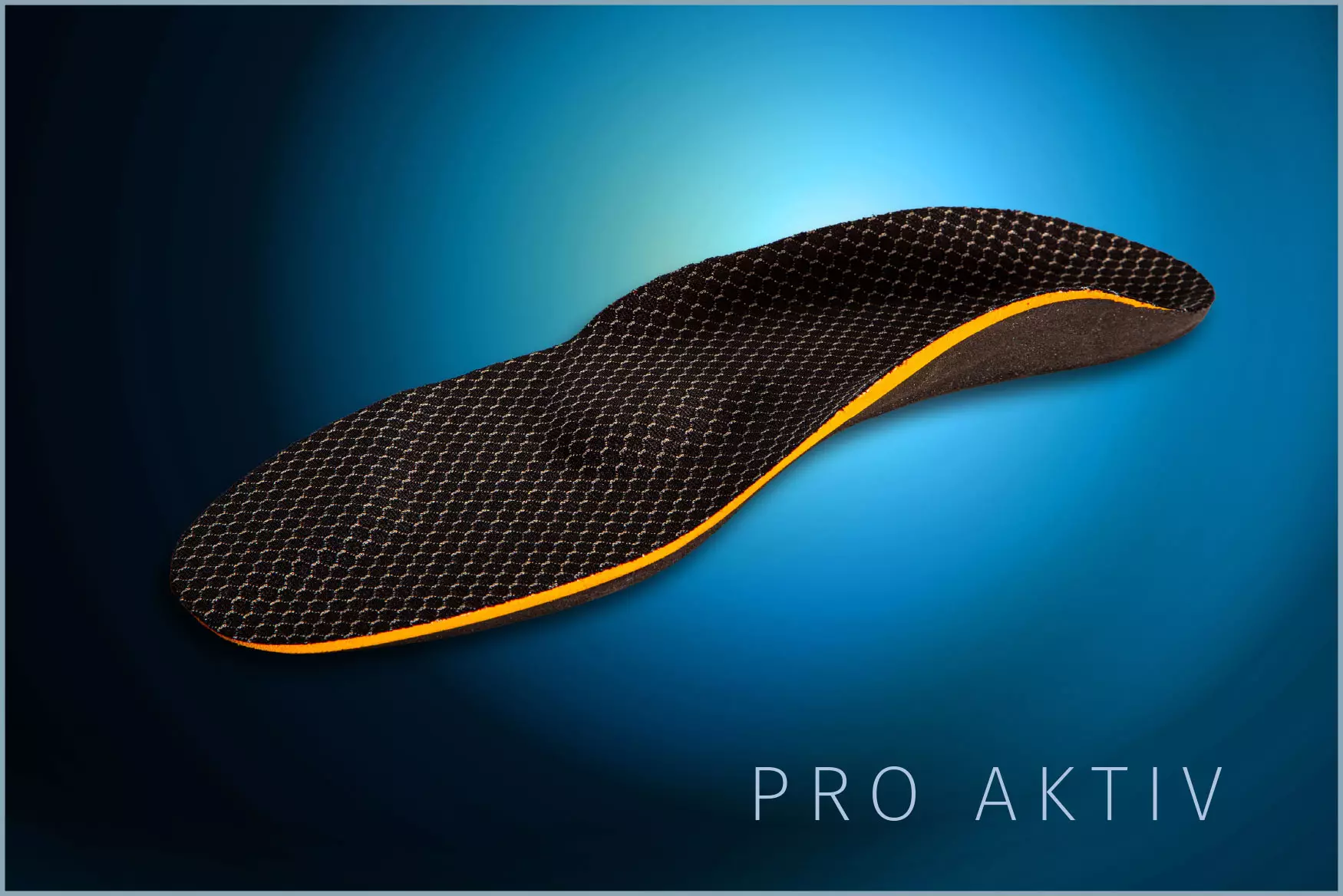orthopädische, maßgefertigte Schuheinlage mit Carbon