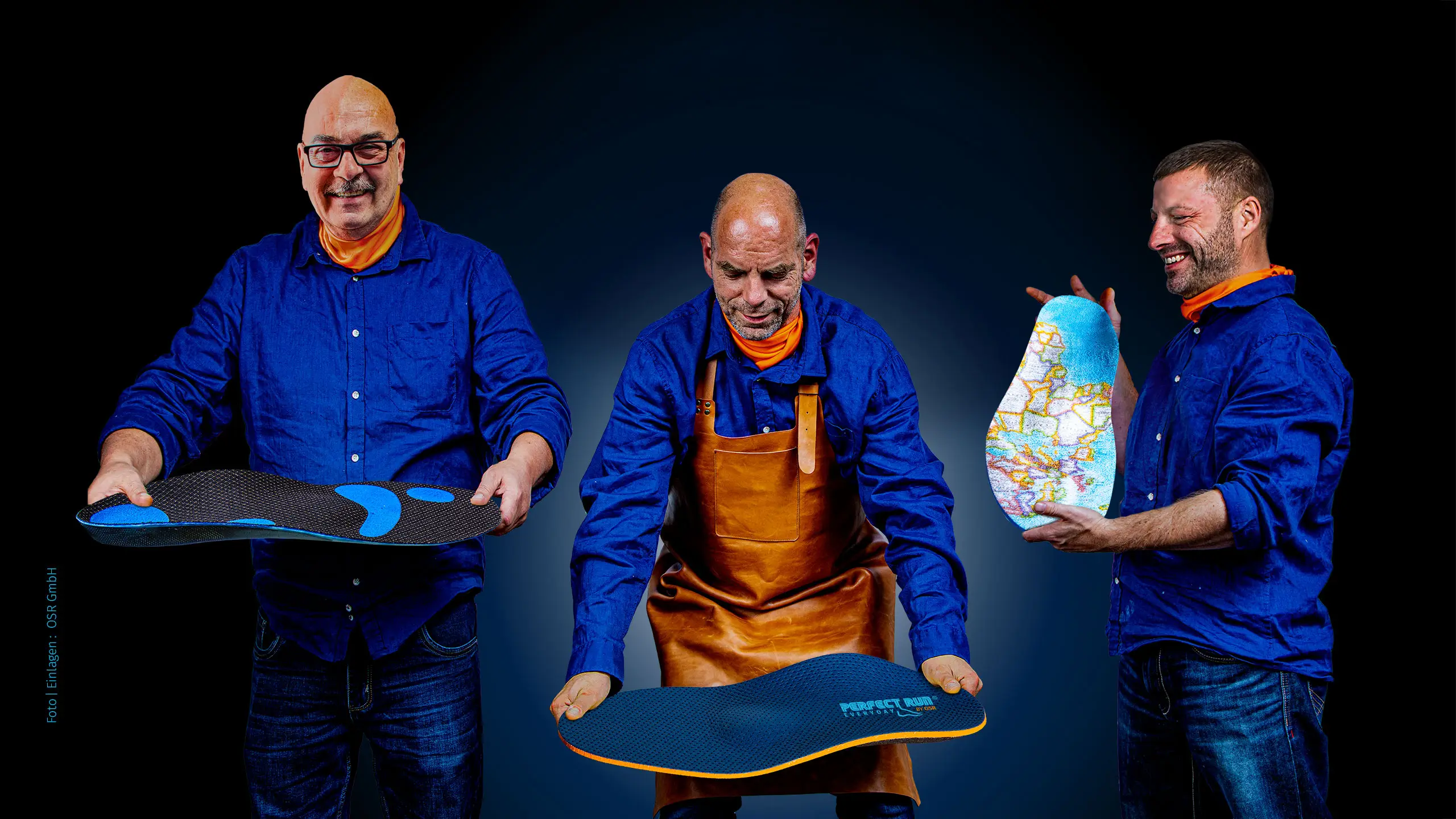 kleiner Meister - großes Werk, drei Schuhmacher präsentieren individuell gefertigte orthopädische Schuheinlagen